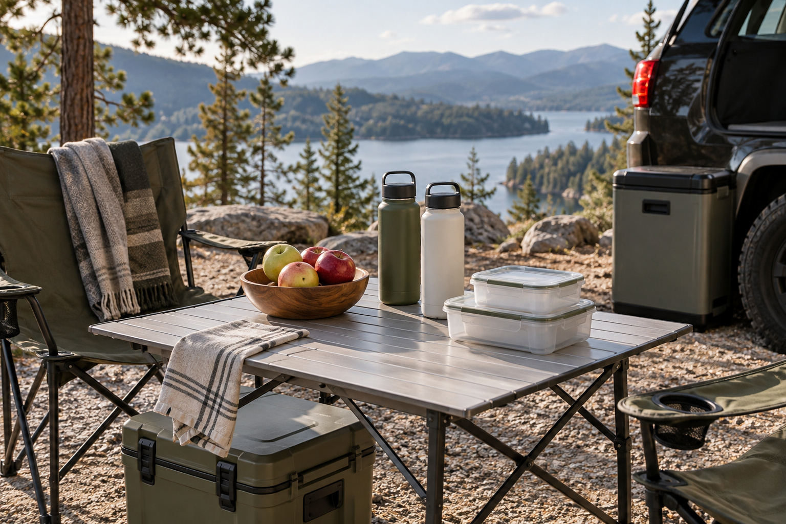 Portable fridge capacity: plan meals and usable space.